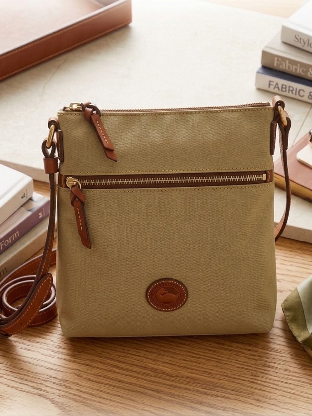 Dooney & Bourke Beige Crossbody Bag